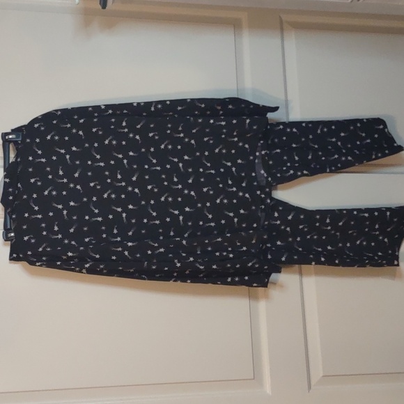 Banana Republic Celestial Shooting Stars Two Piece Pajama Set Sz XL NWT - Picture 6 of 9